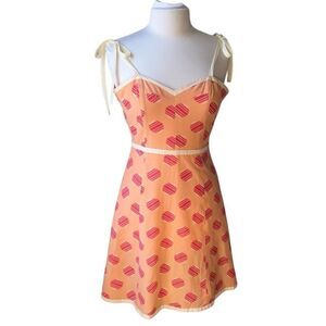 Philip Dicaprio Size 2 Sundress. Candy Print Heart Neckline. Silk/Cotton jamgirl